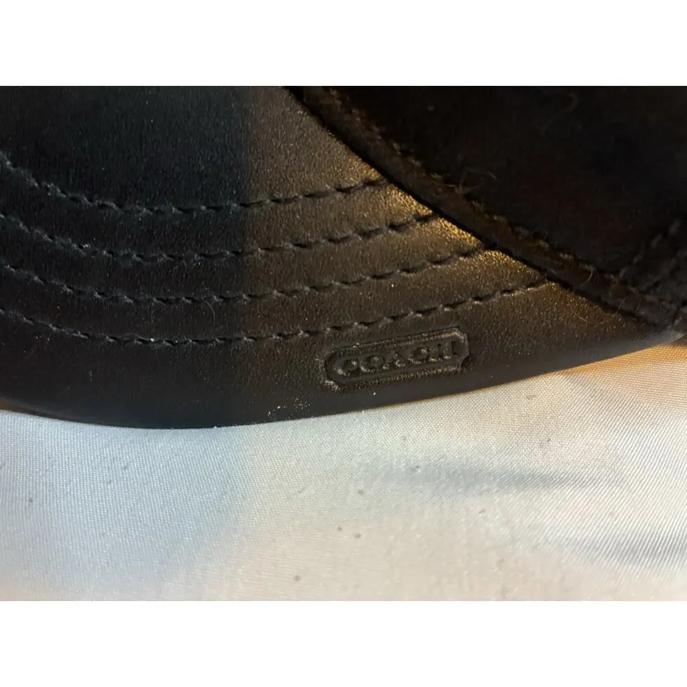 COACH Designer Women's Embroidered Hat - Black One Size Fit